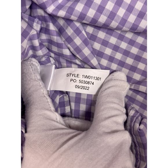 New Vineyard Vines On The Go Shirt XXL Mens Purple Check Long Sleeve Button - Picture 8 of 8